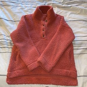 American eagle button up oversized sweatshirt